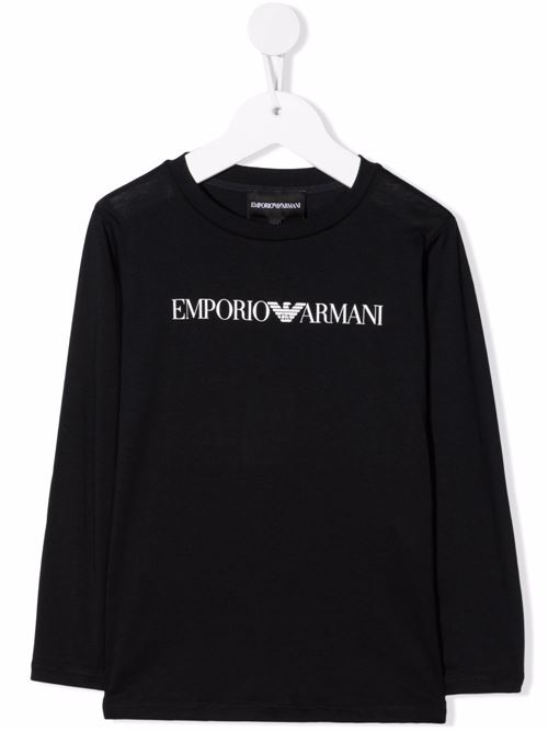 T-shirt bambino maniche lunghe EMPORIO ARMANI KIDS | 8N4TN61JPZZ0974